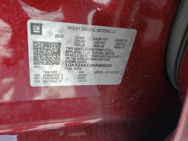 2019 GMC YUKON SLE 1GKS2AKC2KR400225