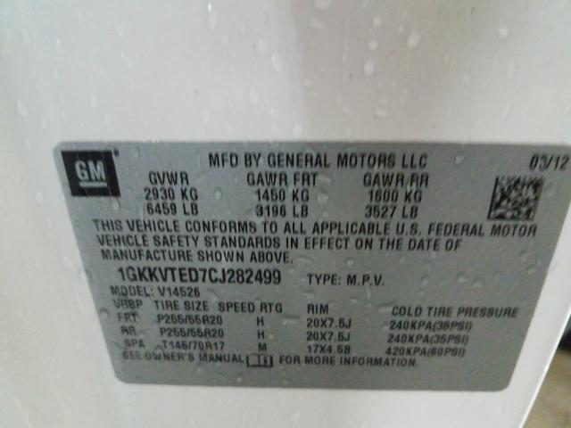 2012 GMC ACADIA DEN 1GKKVTED7CJ282499