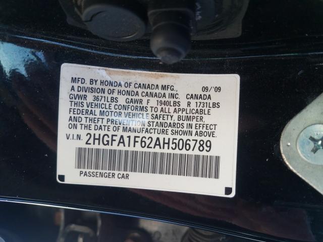 2010 HONDA CIVIC LX-S 2HGFA1F62AH506789