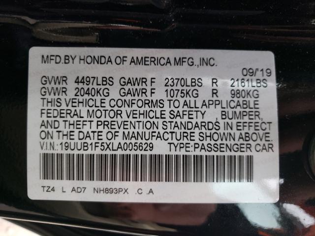 2020 ACURA TLX TECHNO - 19UUB1F5XLA005629