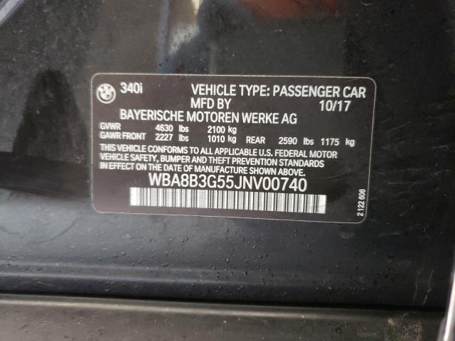 2018 BMW 340 I WBA8B3G55JNV00740