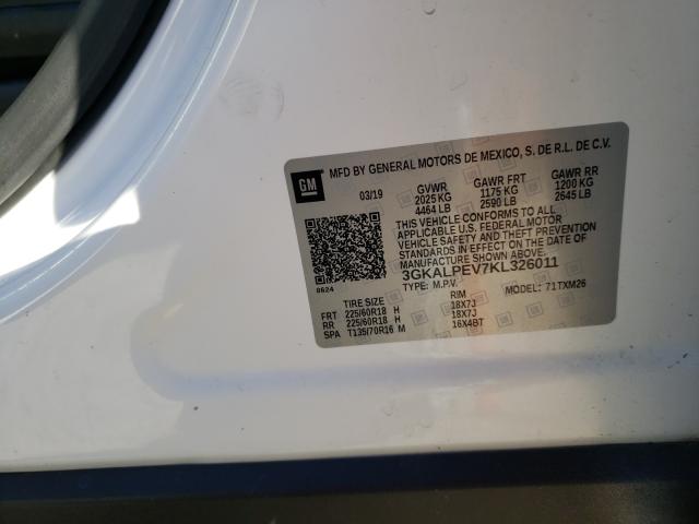 2019 GMC TERRAIN SL 3GKALPEV7KL326011