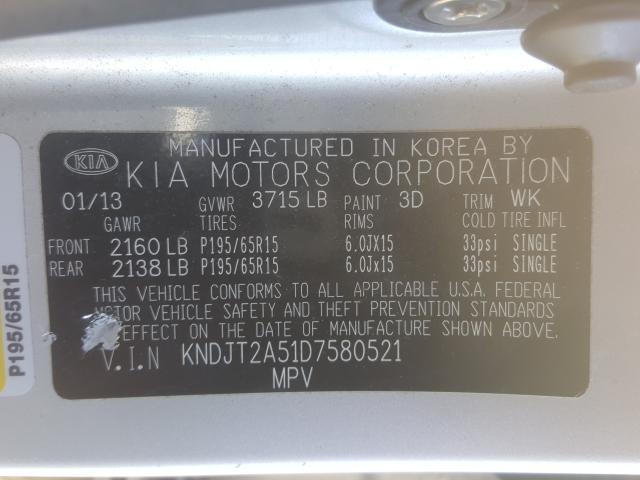 2013 KIA SOUL KNDJT2A51D7580521