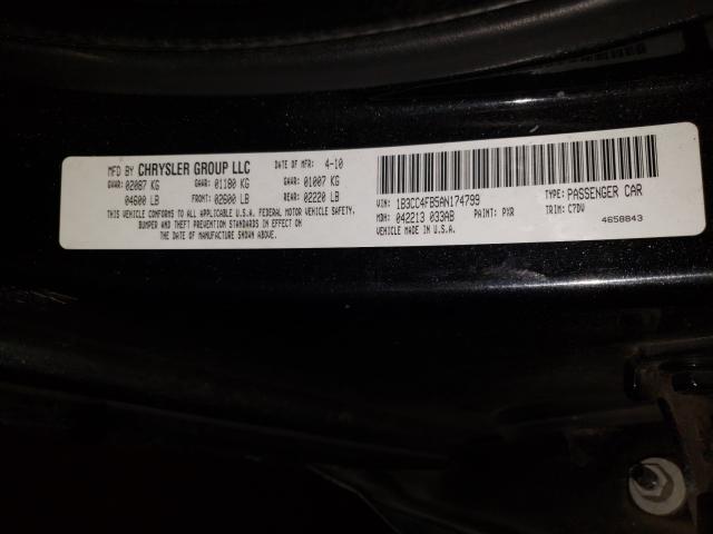 2010 DODGE AVENGER SX 1B3CC4FB5AN174799
