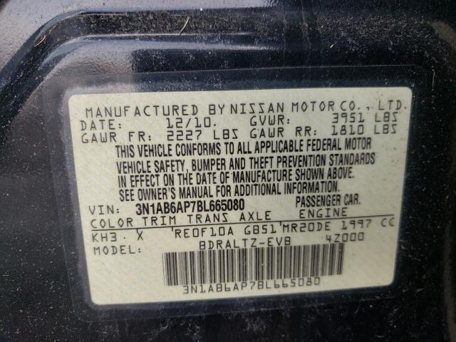 2011 NISSAN SENTRA 2.0 3N1AB6AP7BL665080