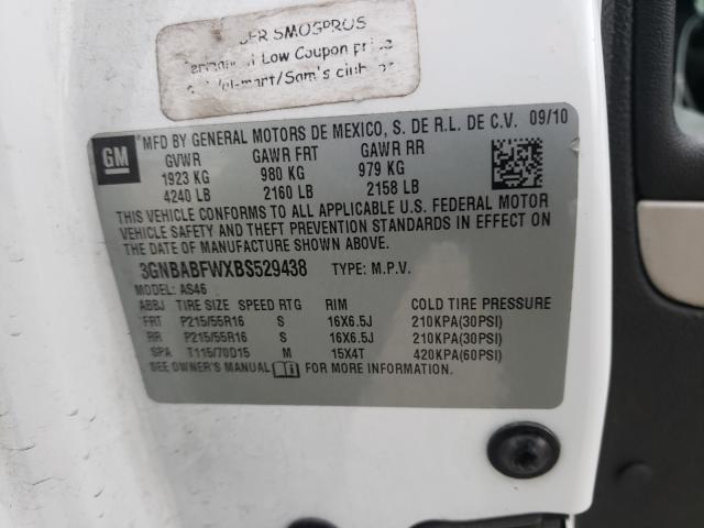 2011 CHEVROLET HHR LT 3GNBABFWXBS529438