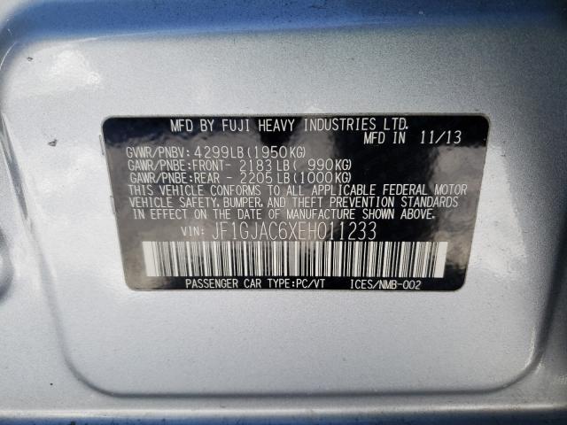 2014 SUBARU IMPREZA PR JF1GJAC6XEH011233