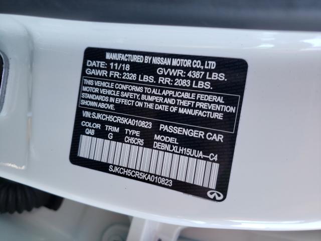 2019 INFINITI QX30 LUXE SJKCH5CR5KA010823