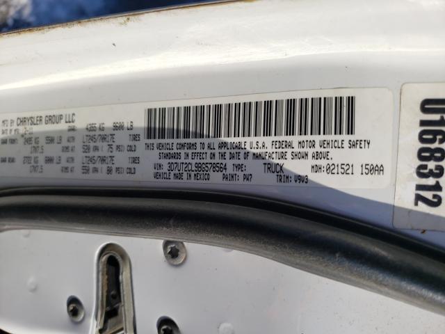 2011 DODGE RAM 2500 3D7UT2CL9BG578564