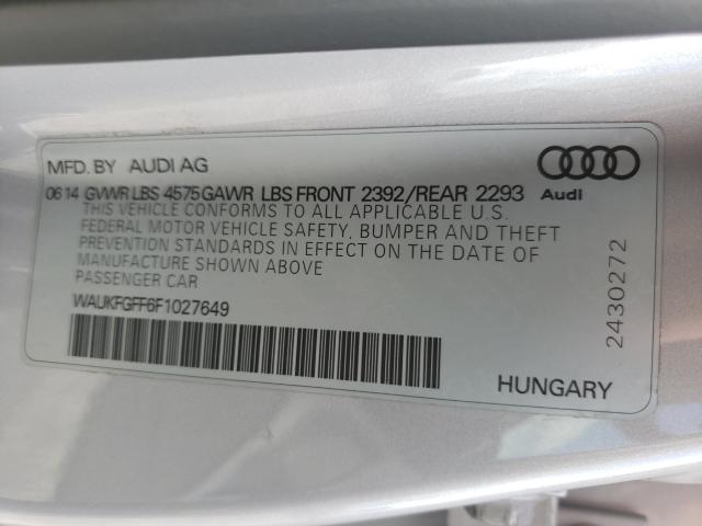 2015 AUDI A3 PRESTIG WAUKFGFF6F1027649