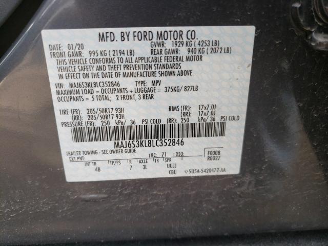 2020 FORD ECOSPORT T MAJ6S3KL8LC352846