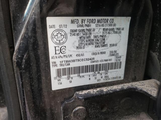 2012 FORD F350 SUPER - 1FT8W3BT5CEC52425