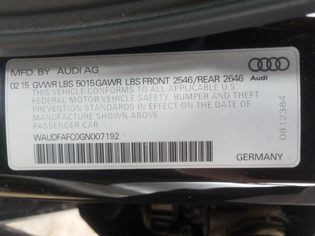 2016 AUDI A6 PREMIUM WAUDFAFC0GN007192