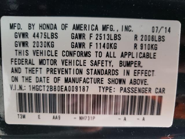 2014 HONDA ACCORD EXL - 1HGCT2B80EA009187