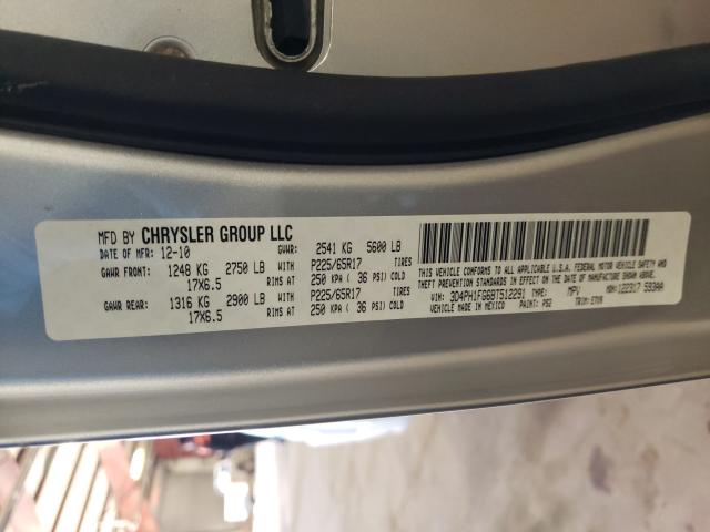 2011 DODGE JOURNEY MA 3D4PH1FG6BT512291