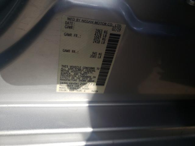 2019 NISSAN ALTIMA S - 1N4BL4BV0KC200271