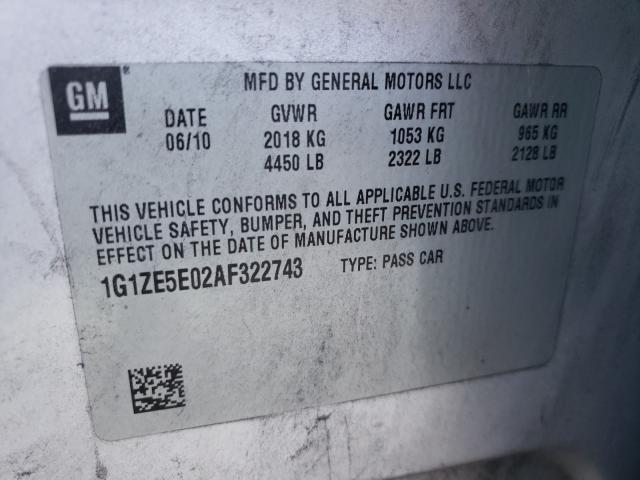 2010 CHEVROLET MALIBU LTZ 1G1ZE5E02AF322743