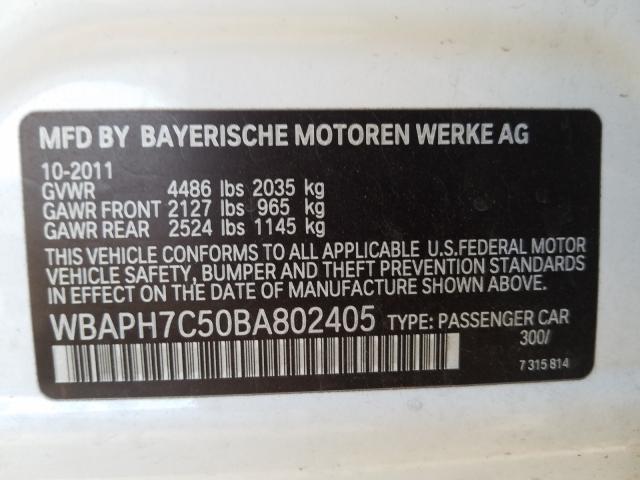 2011 BMW 328 I WBAPH7C50BA802405