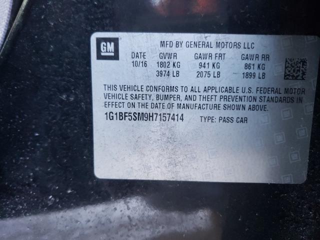 2017 CHEVROLET CRUZE PREM 1G1BF5SM9H7157414