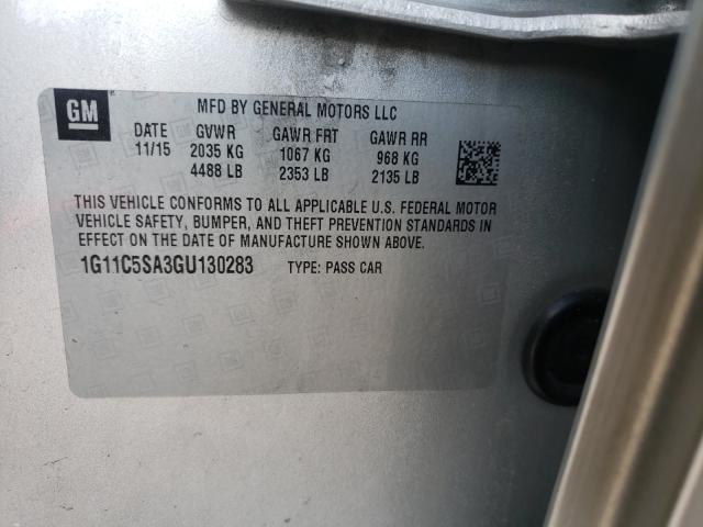 2016 CHEVROLET MALIBU LIM 1G11C5SA3GU130283