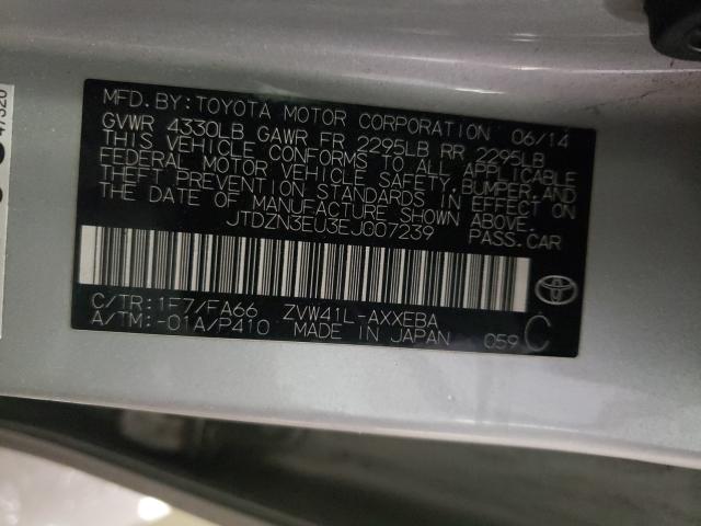 2014 TOYOTA PRIUS V JTDZN3EU3EJ007239