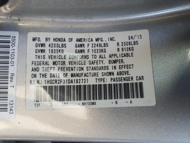 2013 HONDA ACCORD LX - 1HGCR2F31DA182731
