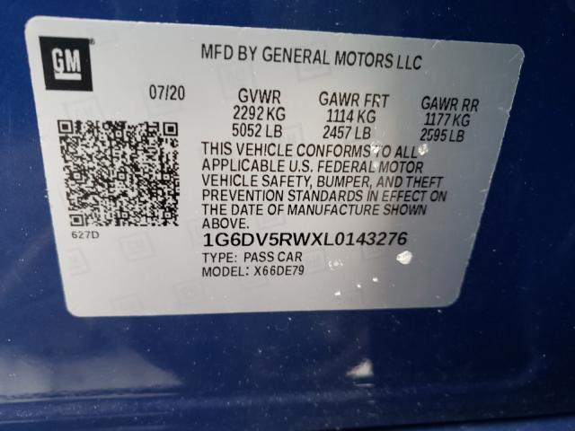 2020 CADILLAC CT5-V 1G6DV5RWXL0143276