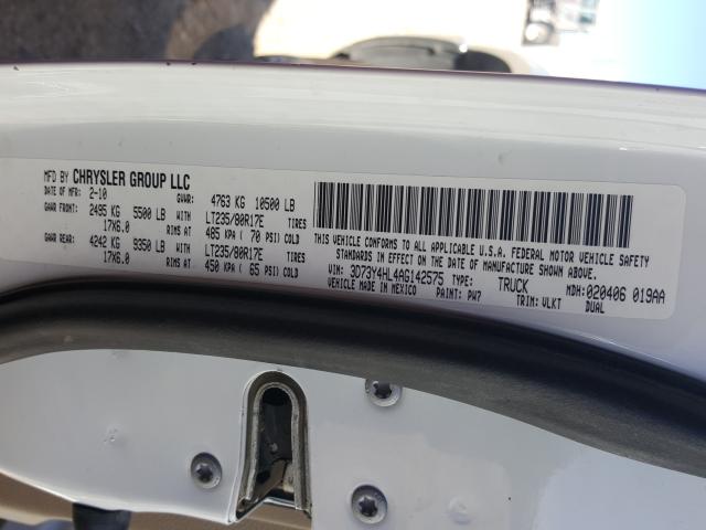 2010 DODGE RAM 3500 3D73Y4HL4AG142575