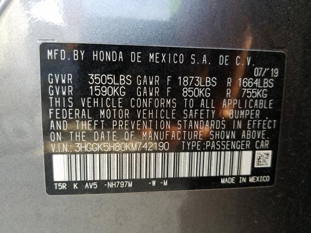 2019 HONDA FIT EX 3HGGK5H80KM742190