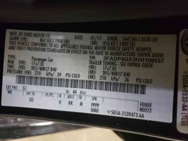 2017 FORD FIESTA ST 3FADP4GX3HM109557