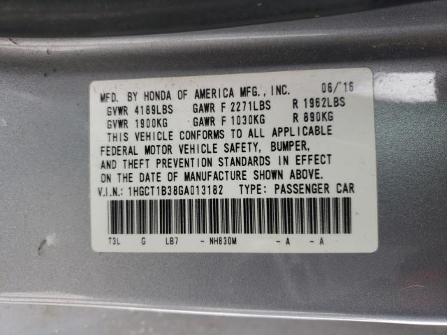 2016 HONDA ACCORD LX- 1HGCT1B38GA013182