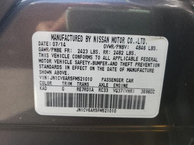 2015 INFINITI Q40 JN1CV6AR5FM521010