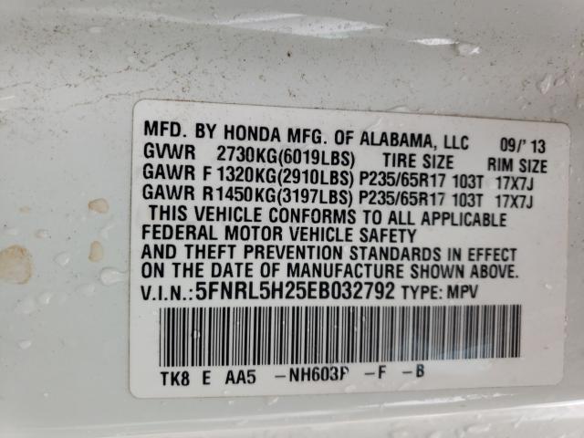 2014 HONDA ODYSSEY LX 5FNRL5H25EB032792