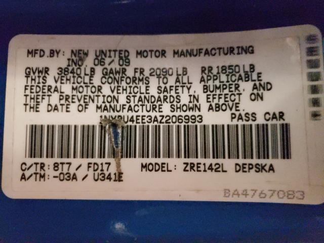 2010 TOYOTA COROLLA S 1NXBU4EE3AZ206993