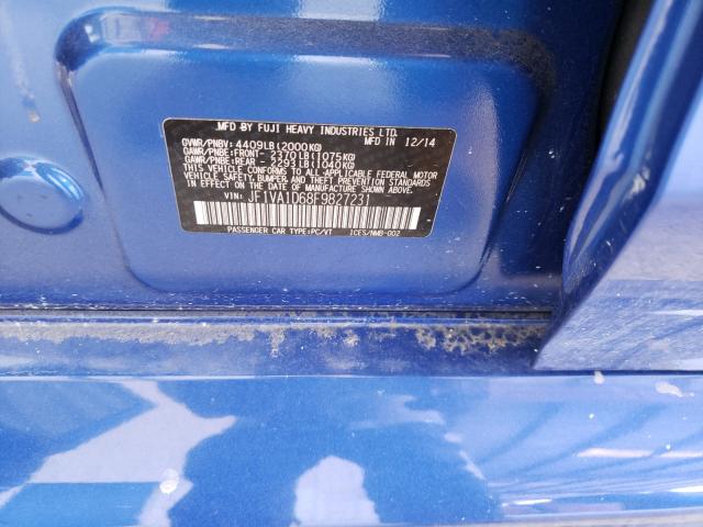 2015 SUBARU WRX PREMIU JF1VA1D68F9827231