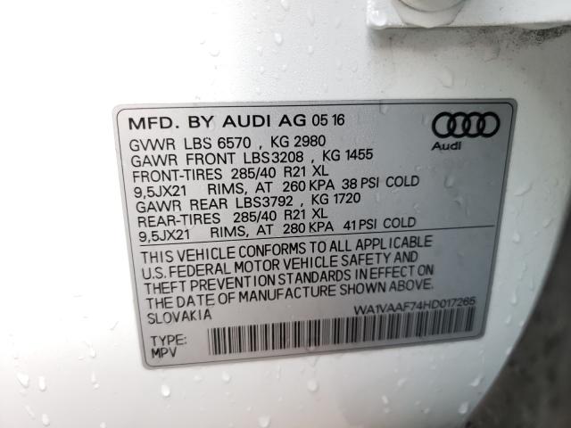 2017 AUDI Q7 PRESTIG WA1VAAF74HD017265