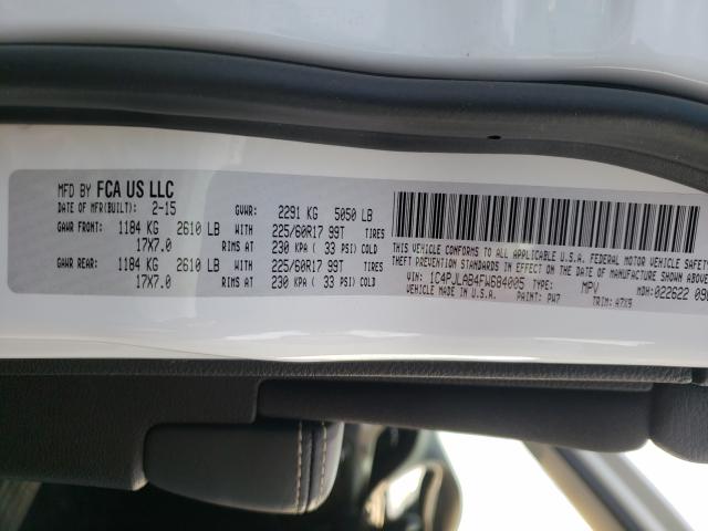 2015 JEEP CHEROKEE S 1C4PJLAB4FW684005