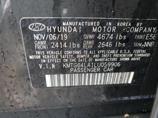 2020 GENESIS G70 KMTG64LA1LU059906