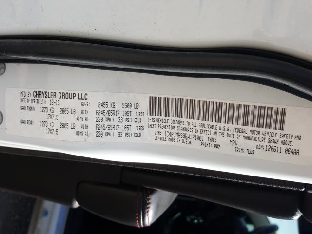 2014 JEEP CHEROKEE T 1C4PJMBS9EW171061