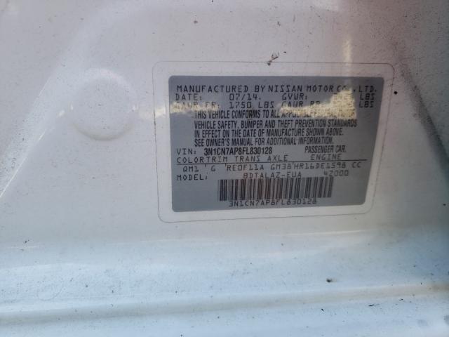 2015 NISSAN VERSA S 3N1CN7AP8FL830128