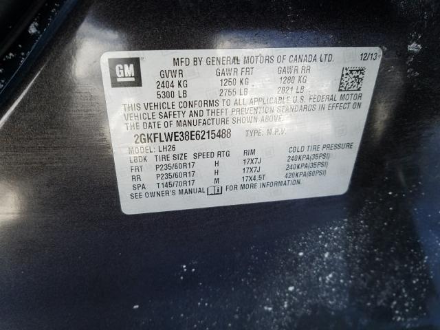 2014 GMC TERRAIN SL 2GKFLWE38E6215488