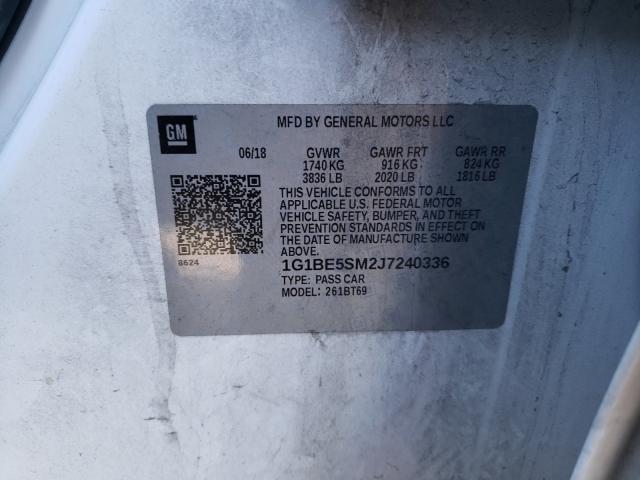 2018 CHEVROLET CRUZE LT 1G1BE5SM2J7240336