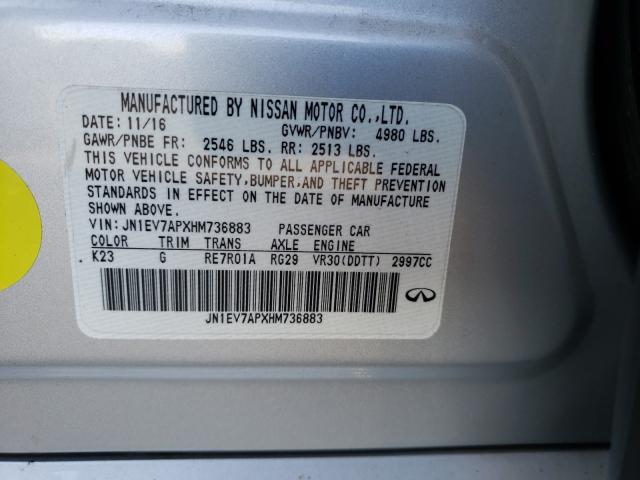 2017 INFINITI Q50 PREMIU JN1EV7APXHM736883