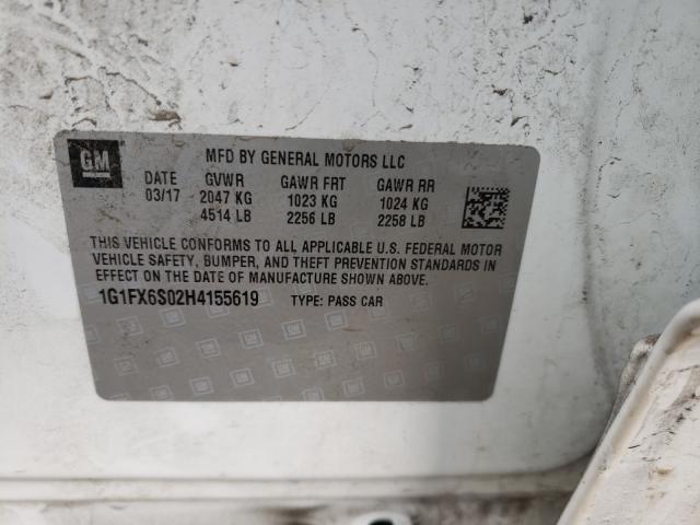 2017 CHEVROLET BOLT EV PR 1G1FX6S02H4155619