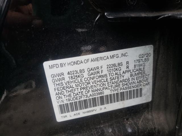 2020 ACURA ILX PREMIU 19UDE2F73LA003980