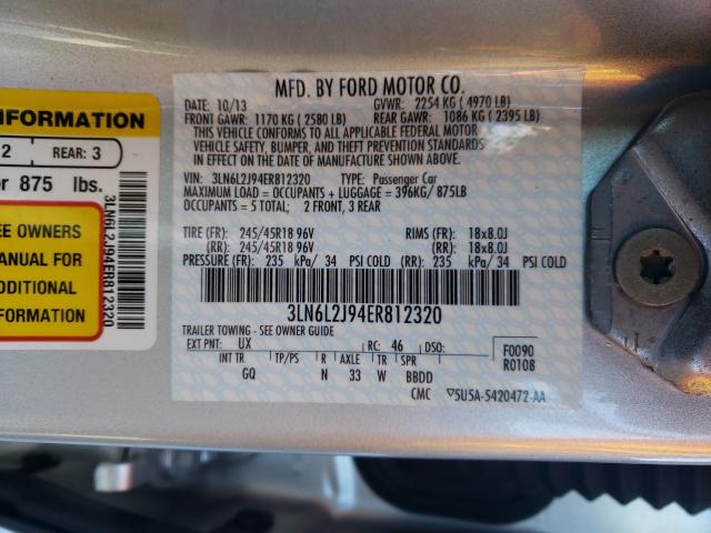 2014 LINCOLN MKZ 3LN6L2J94ER812320