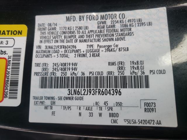 2015 LINCOLN MKZ 3LN6L2J93FR604396