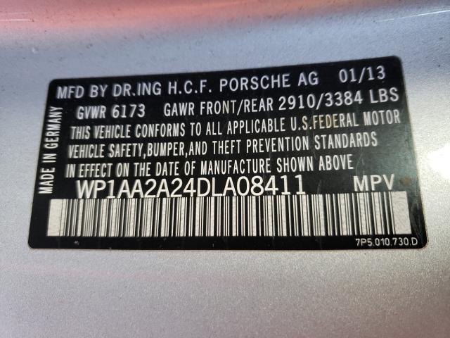 2013 PORSCHE CAYENNE WP1AA2A24DLA08411