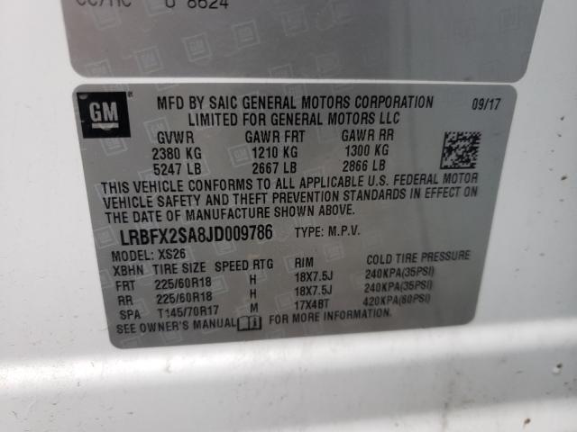 2018 BUICK ENVISION E LRBFX2SA8JD009786