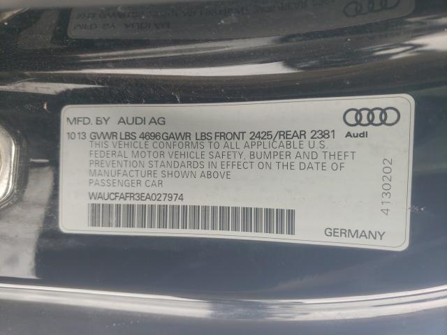 2014 AUDI A5 PREMIUM WAUCFAFR3EA027974